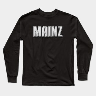 Mainz Stadt Mainzer Schriftzug Städter Rhein Long Sleeve T-Shirt